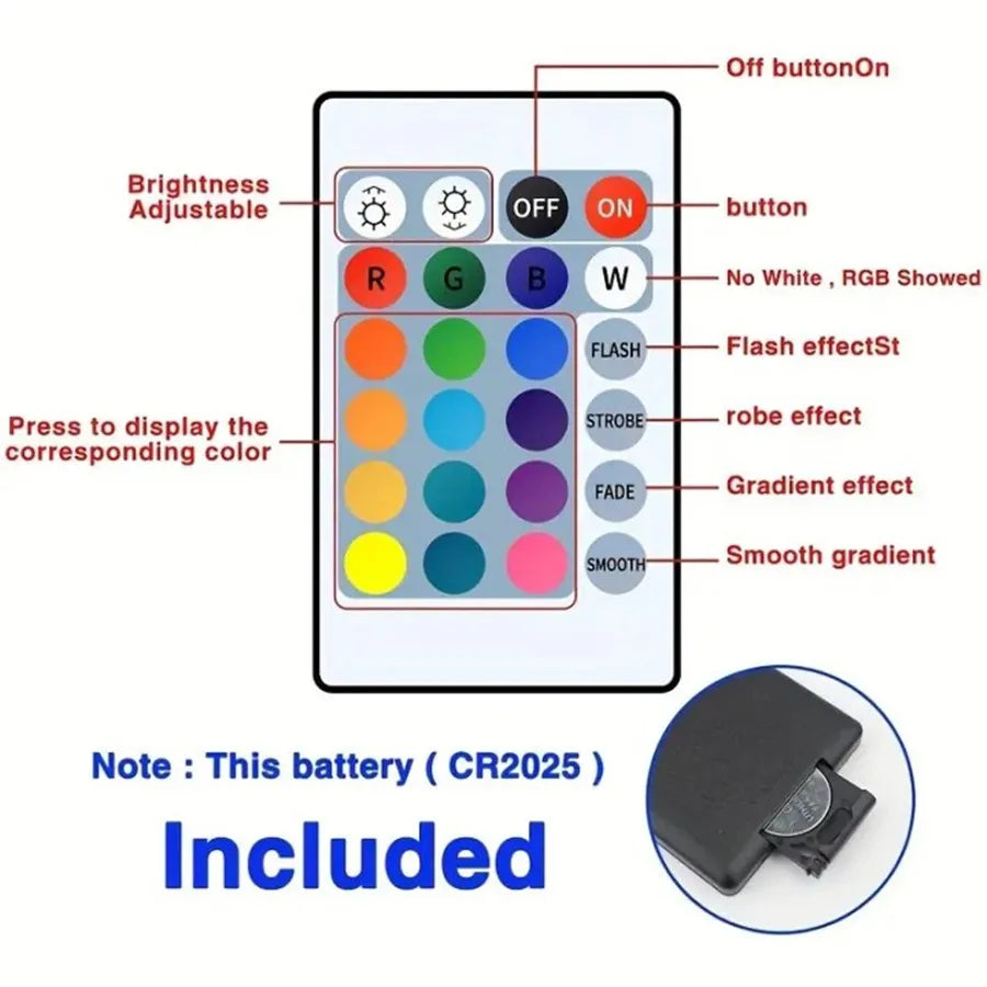 Smart LED Strip Lights - Bluetooth App Control, RGB Color Changing